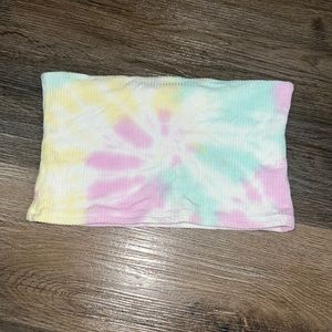 Pastel Tie Dye tube top